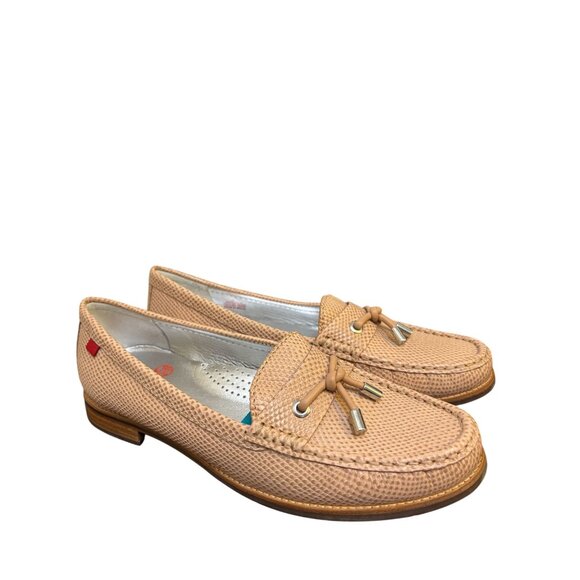 Marc Joseph New York Peach Textured Leather Loafers 10.5 - Picture 1 of 9